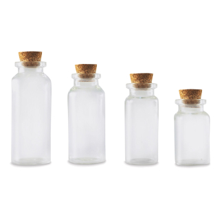 Craft Medley - CORKED VIALS - dekorační lahvičky s korkem
