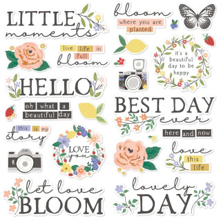 Simple Stories - THE LITTLE THINGS Foam Stickers - 3D samolepky