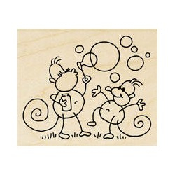 *** Stampendous - CHANGITO BUBBLES - dřevěné razítko