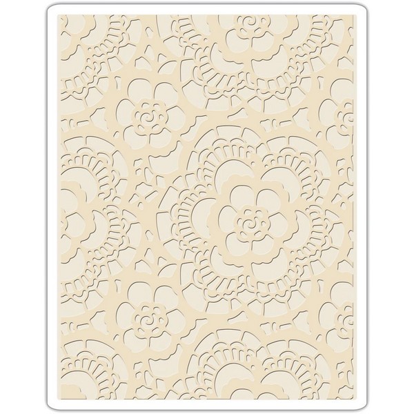 Sizzix Texture Fades Embossing Folder: Lace 661824